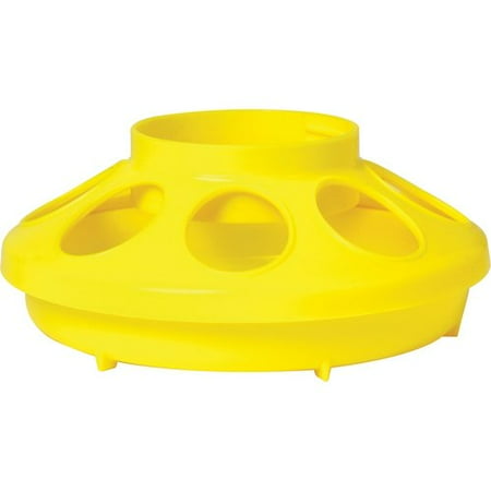 Little Giant Poultry Chicken Plastic Feeder Set in yellow.