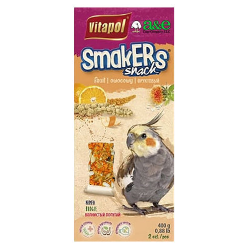 A&E Cage Company Smakers Treat Sticks Orange Fruit Flavor Bird Treats