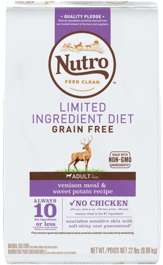 Nutro Limited Ingredient Diet Grain Free Adult Venison and Sweet Potato Dry Dog Food
