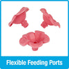 Nature's Way Bird Products Charming Peony Decorative Glass Hummingbird Feeder