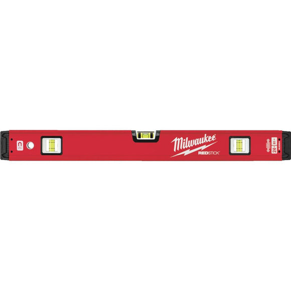 Milwaukee Redstick 24 In. Aluminum Magnetic Box Level