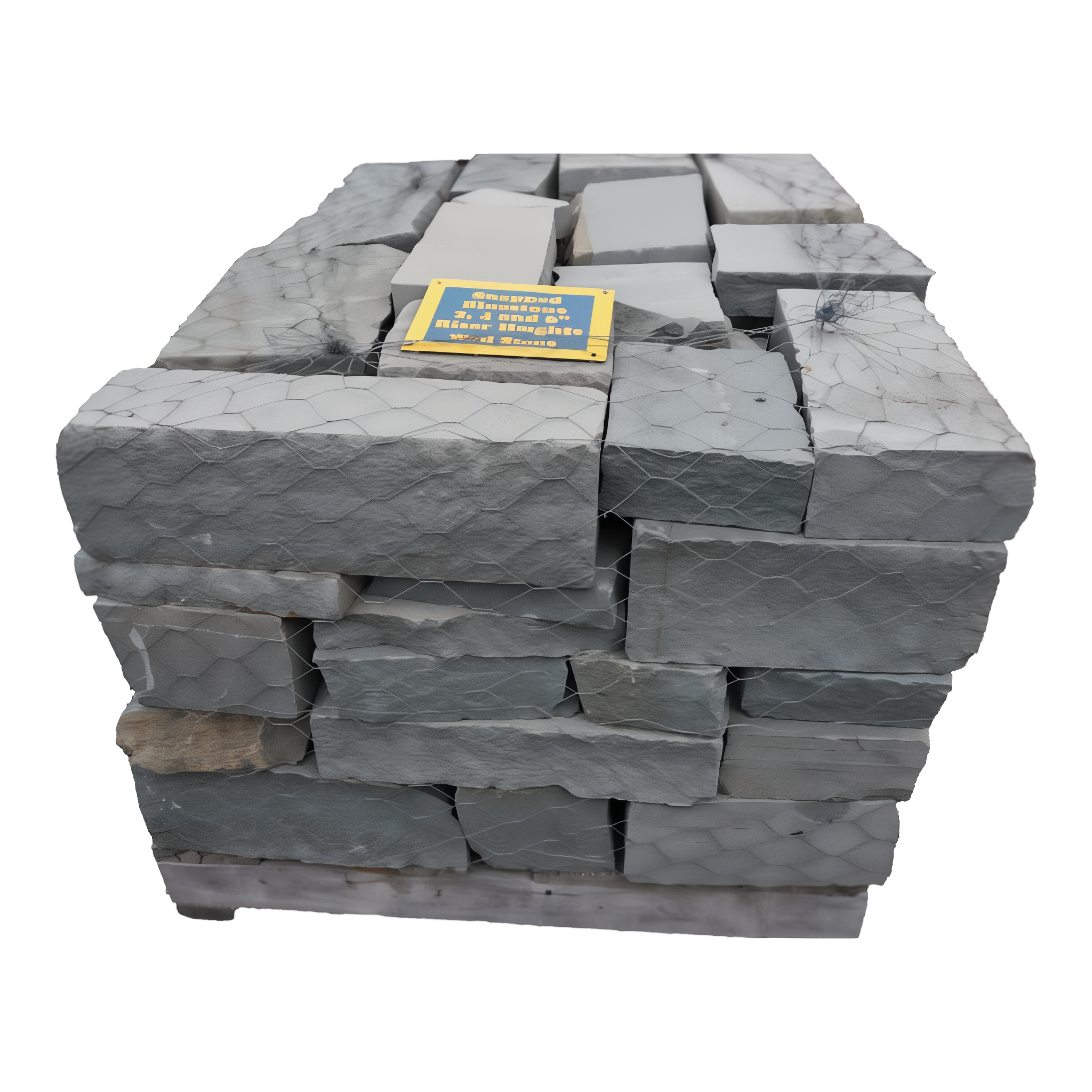 Snapped Blue Wallstone