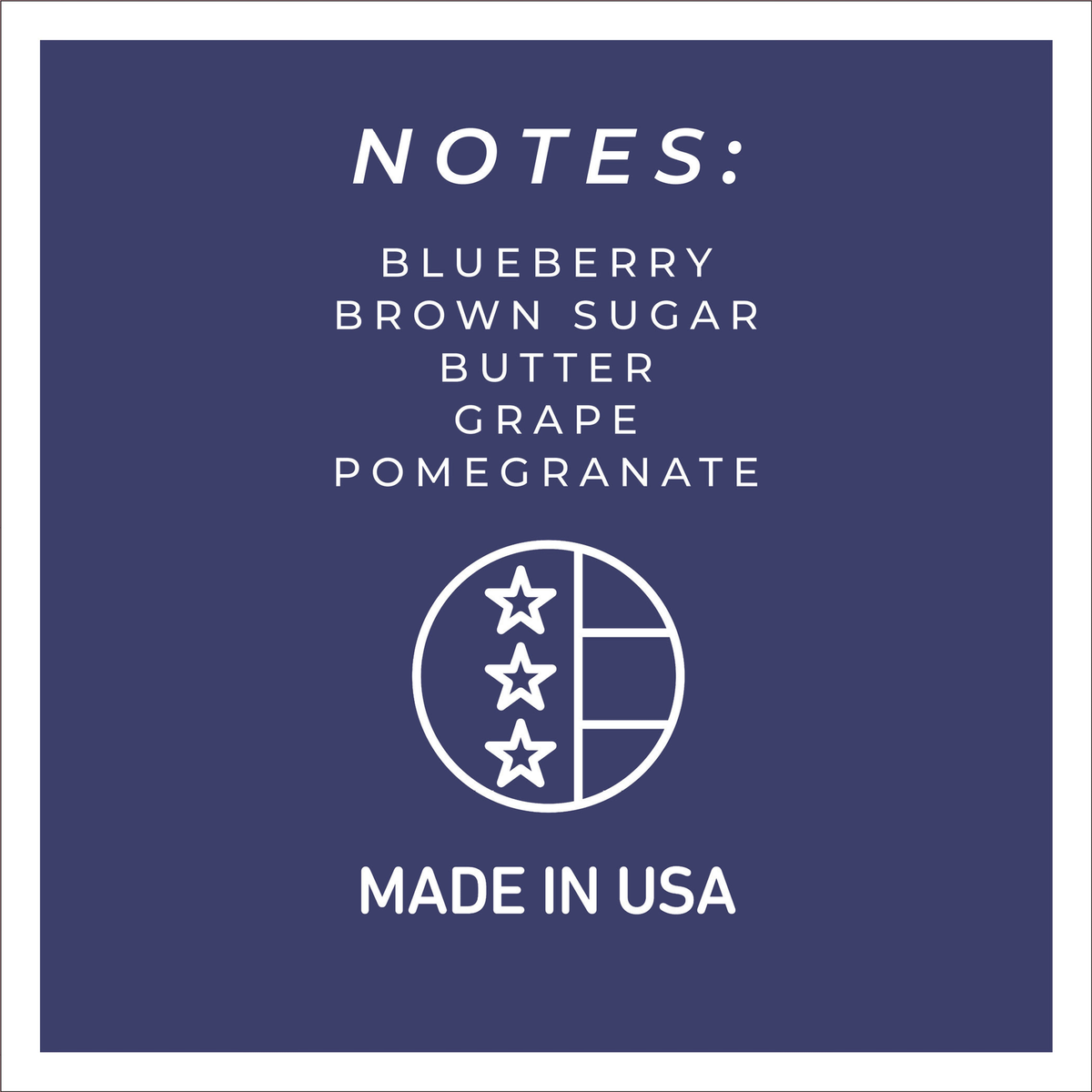 A Cheerful Giver Blueberry Muffins Farm Fresh Candle -- fragrance notes tile
