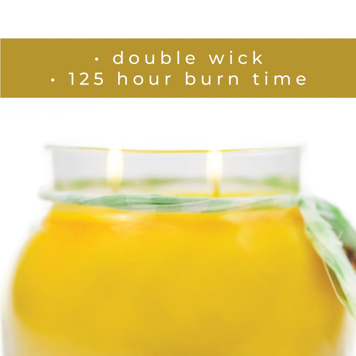 A Cheerful Giver Grandma's Kitchen Keepers of the Light Jar Candle -- burn time infographic