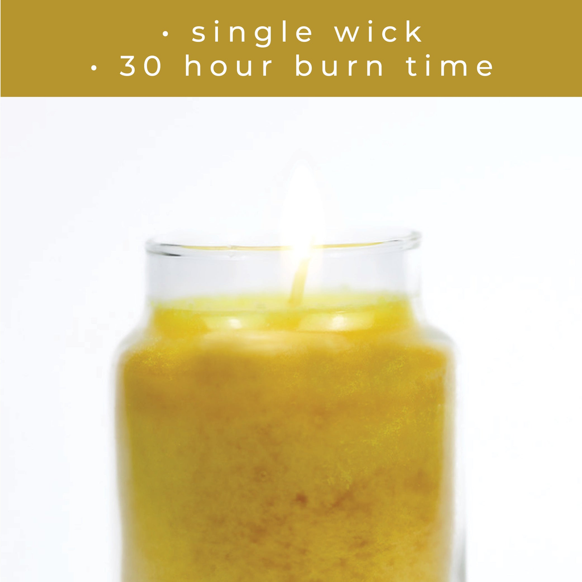 A Cheerful Giver Grandma's Kitchen Keepers of the Light Jar Candle -- burn time infographic