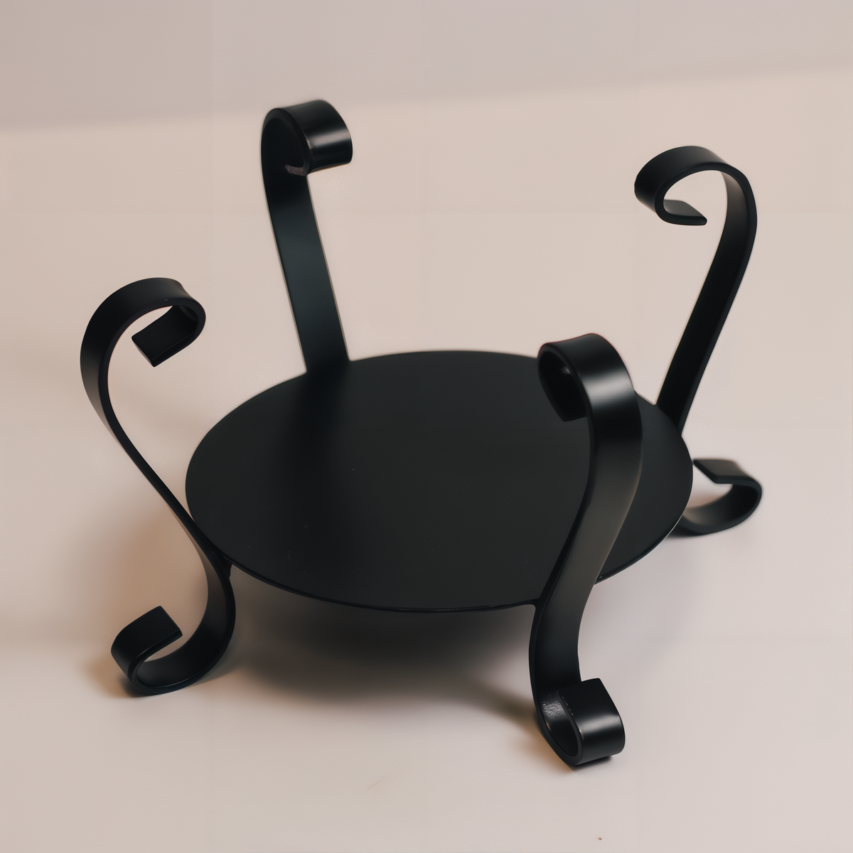 A Cheerful Giver Black Candle Jar Holder -- styled scene with candle