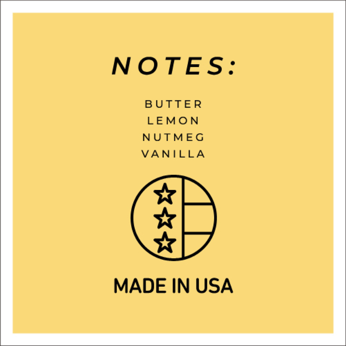 A Cheerful Giver Lemon Butter Farm Fresh Candle -- fragrance notes tile