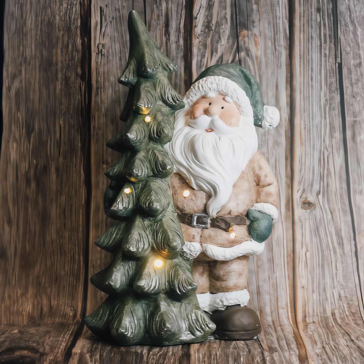 A Cheerful Giver Santa with Tree -- lifestyle