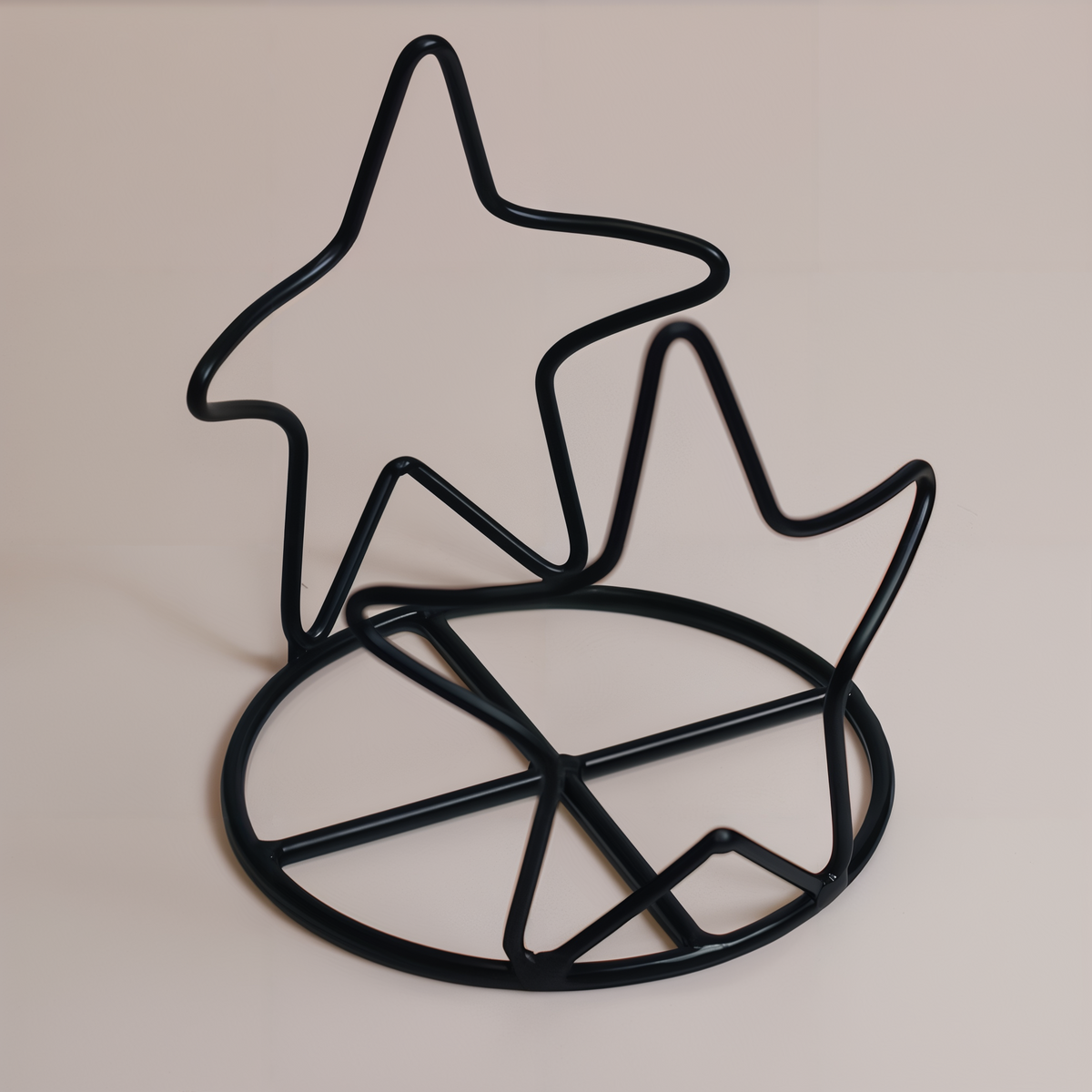 A Cheerful Giver Star Candle Jar Holder -- styled scene with candle