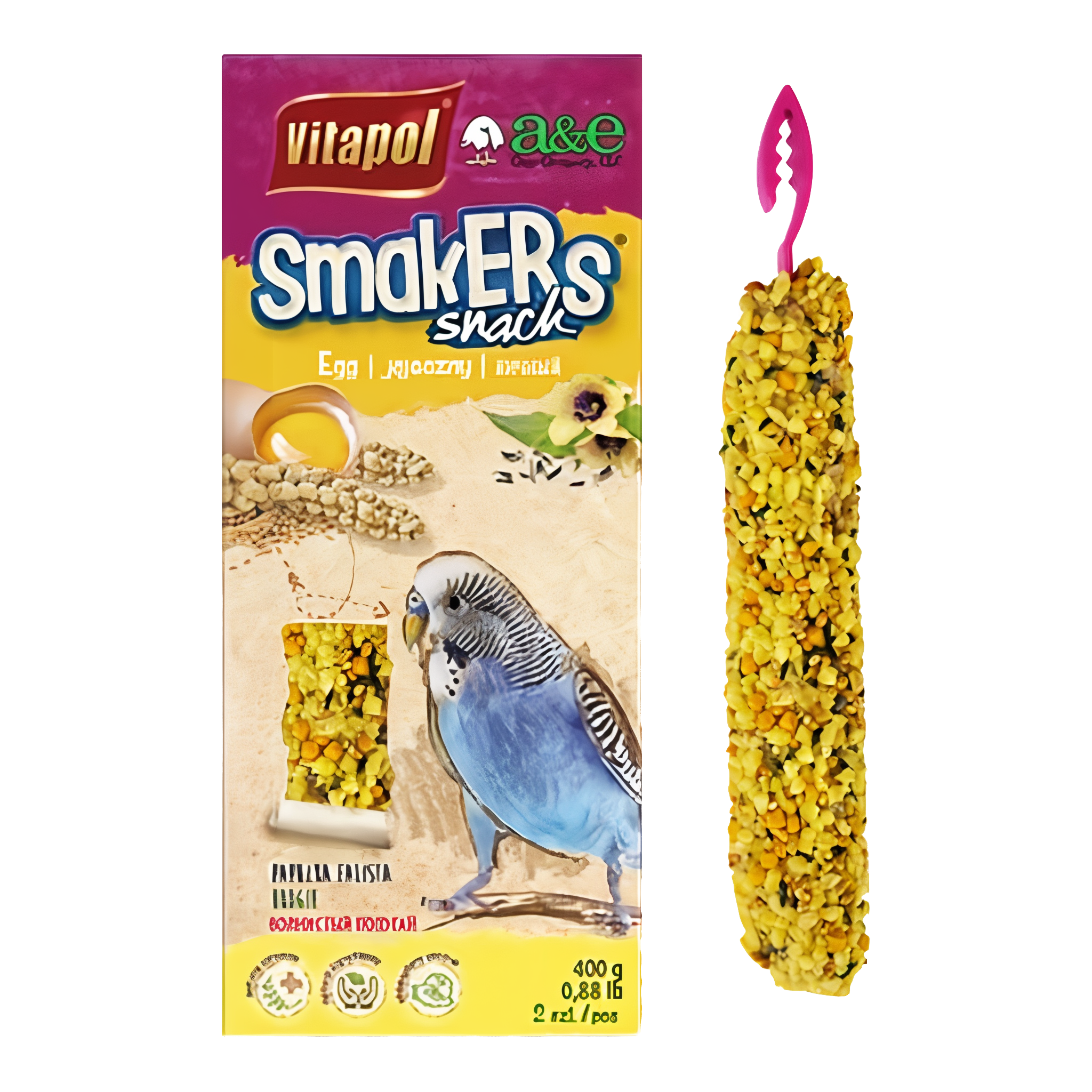A&E Cage Company Smakers Treat Sticks Grain Flavor Bird Treats