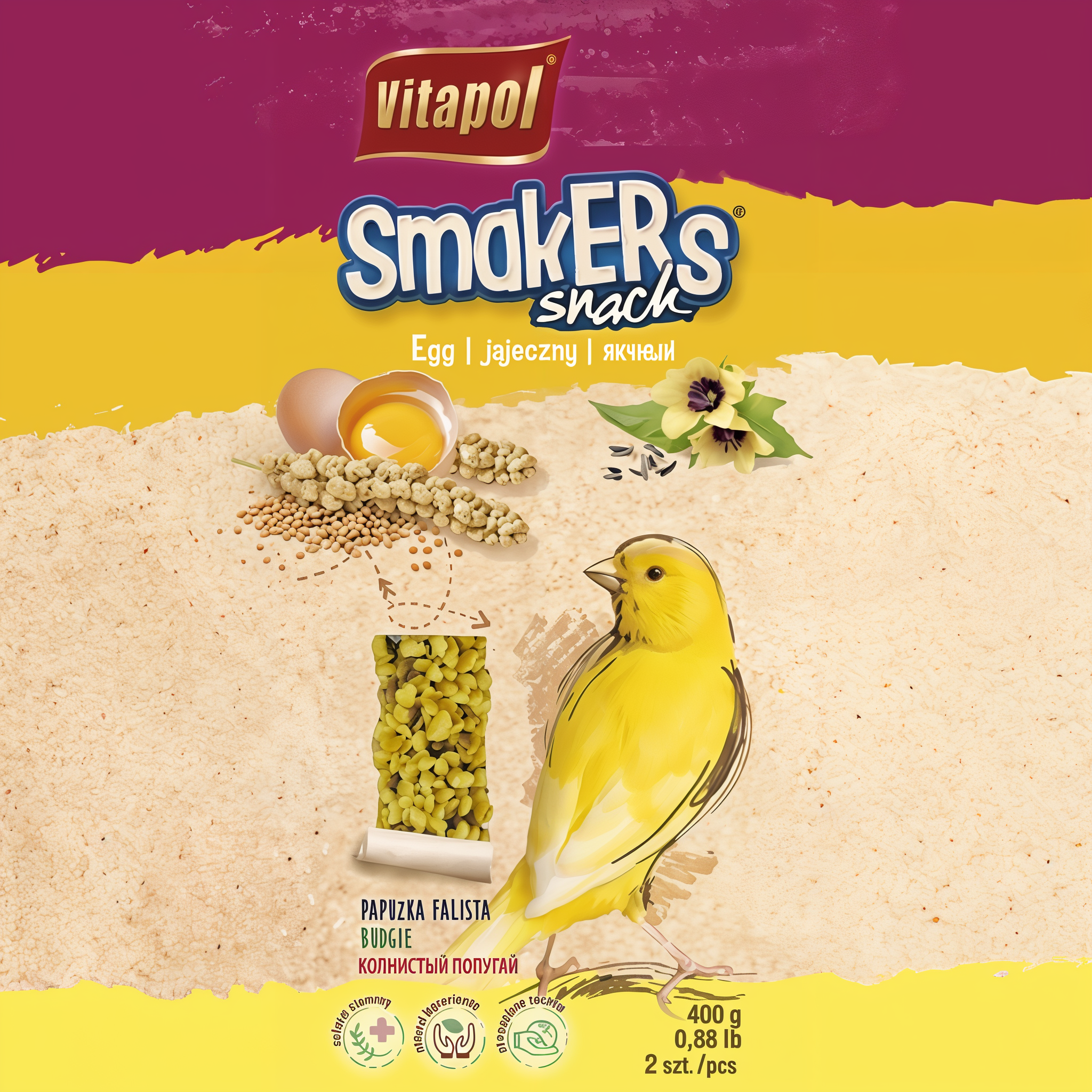A E Cages Smakers Snack Egg Treat Stick for Canaries