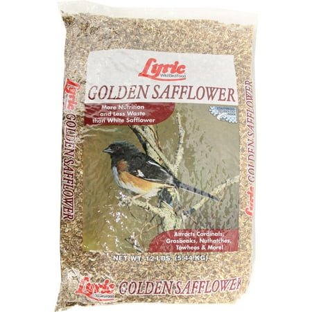 Lyric Golden Safflower Wild Bird Seed, 12 lb bag #12 lb