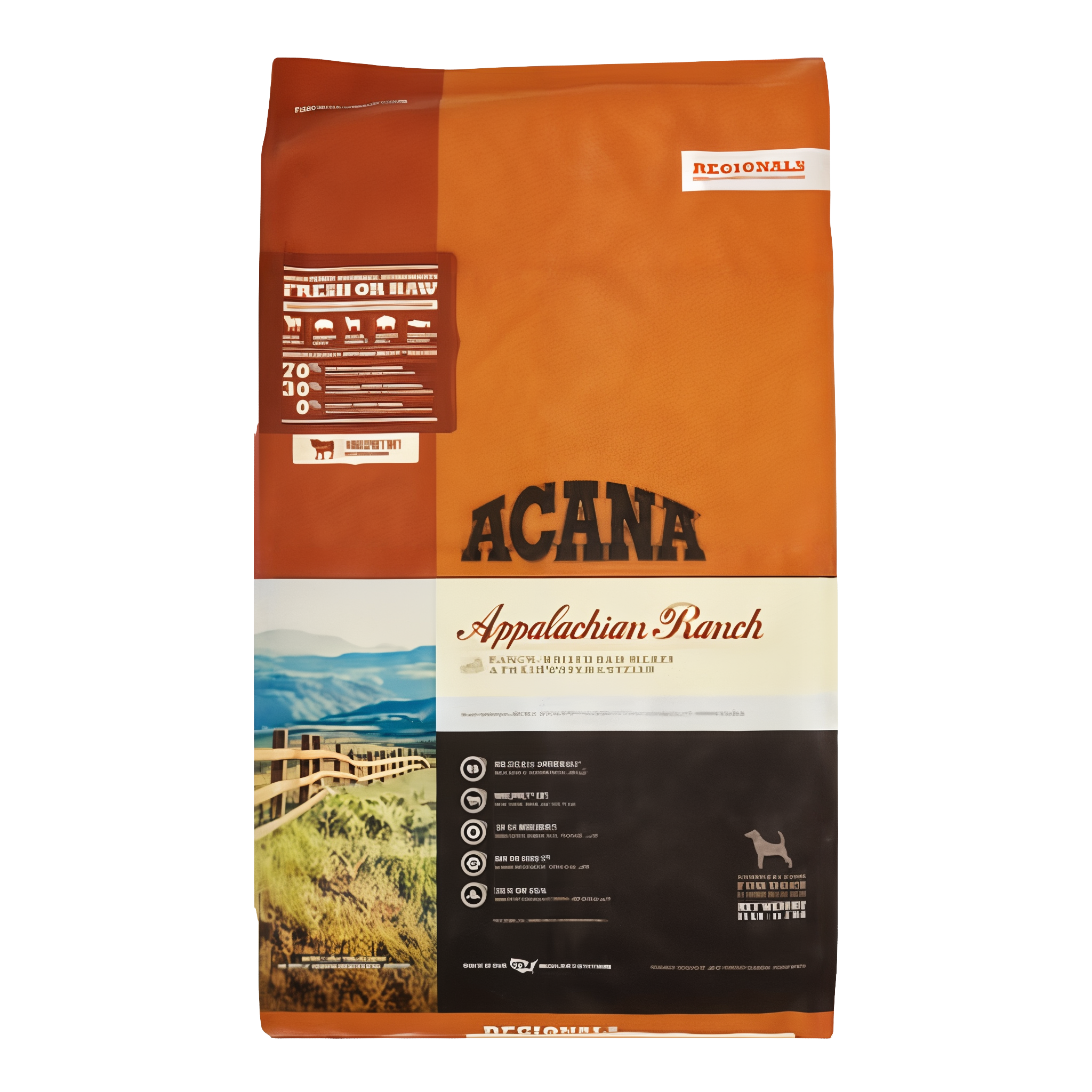 Acana Appalachian Ranch Grain-Free Red Meat & Catfish Dry Dog Food