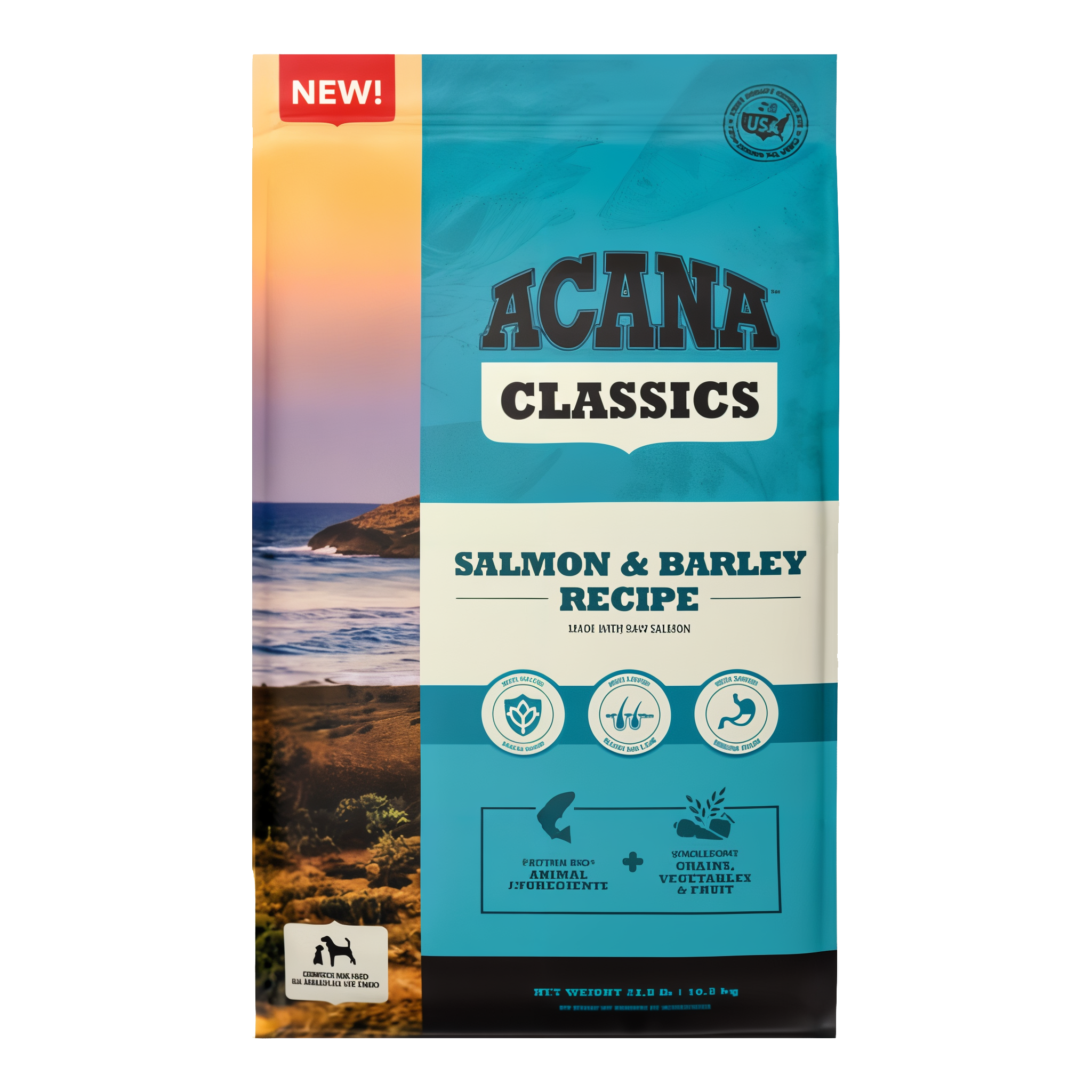 ACANA Classics Salmon & Barley Recipe Dry Dog Food, 22.5 lb bag #22.5 lb