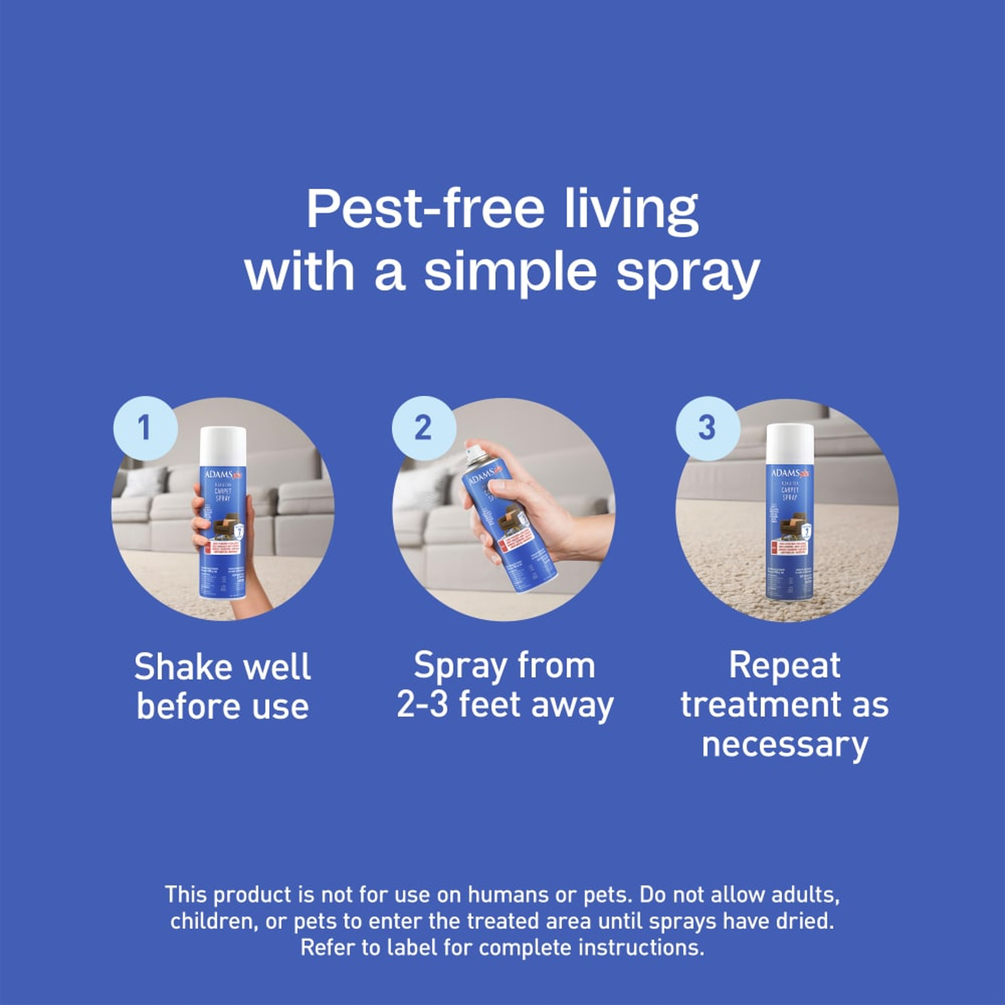 Adams Plus Flea & Tick Carpet Spray - 16 oz (6)