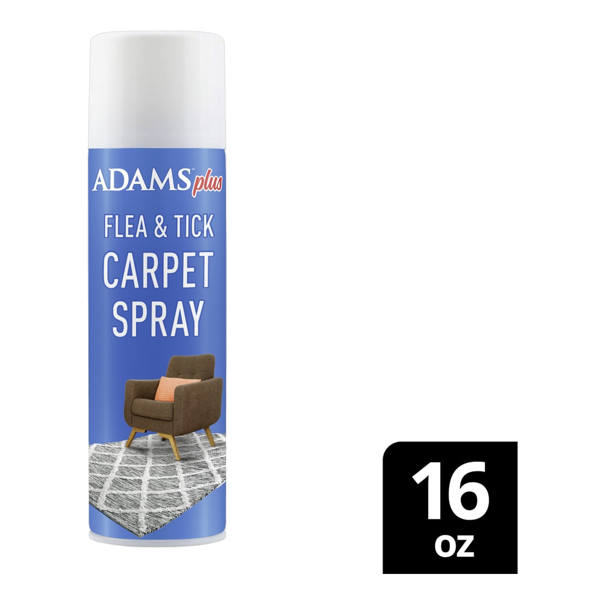 Adams Plus Flea & Tick Carpet Spray - 16 oz package showing size