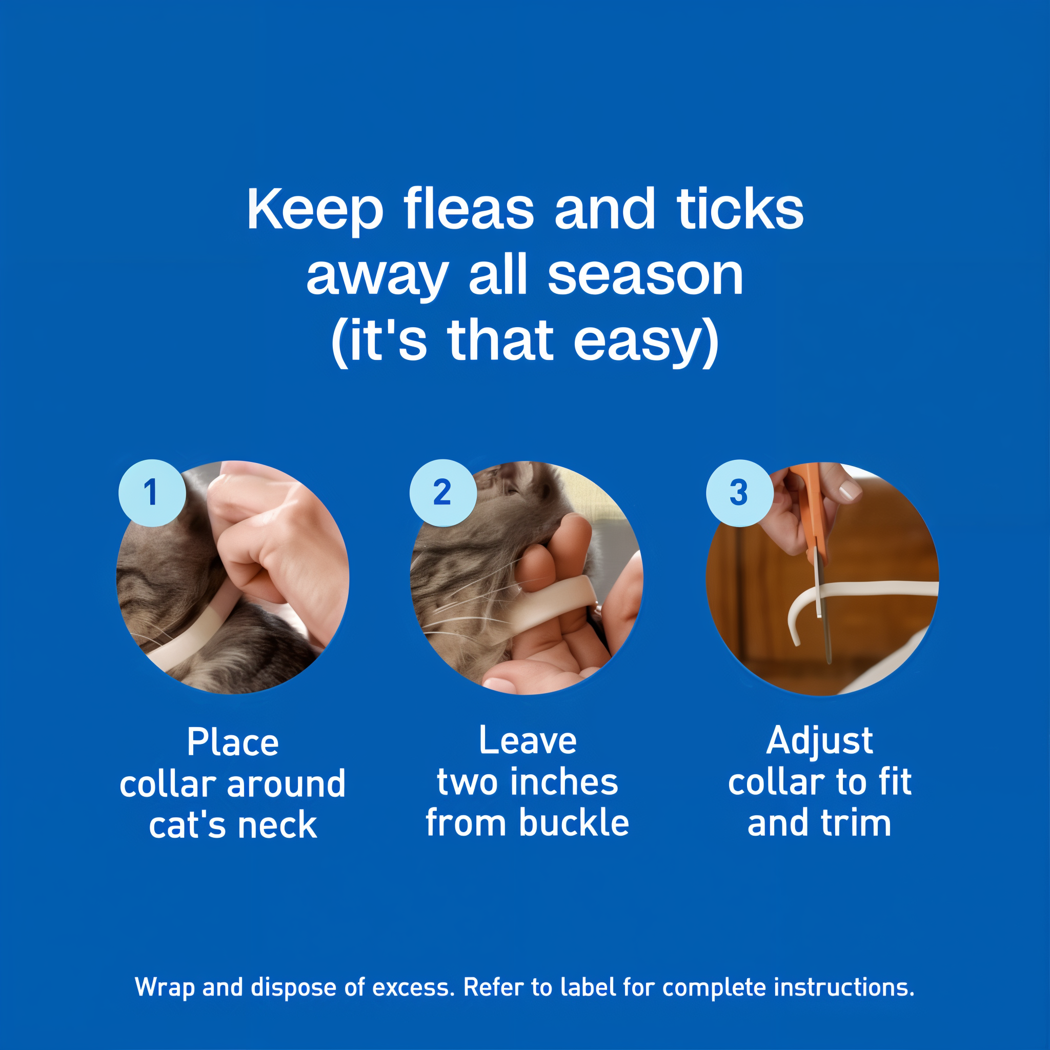 Keep fleas and ticks away all season