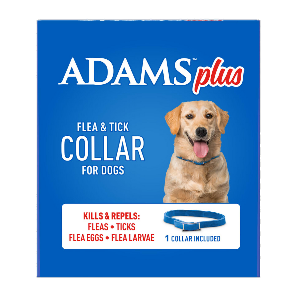 Adams Plus Flea & Tick Collar for Dogs Large box front