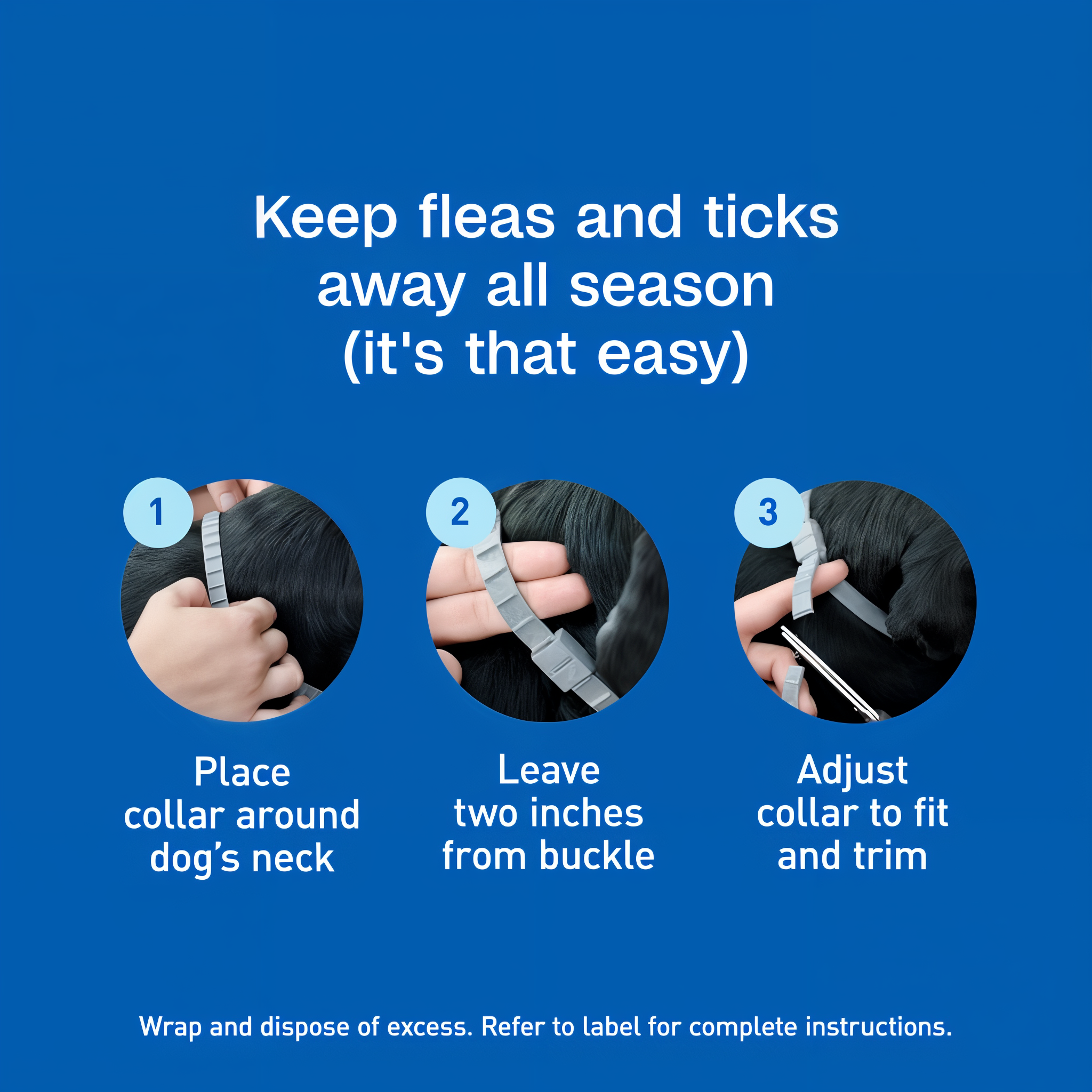 Keep fleas and ticks away all season