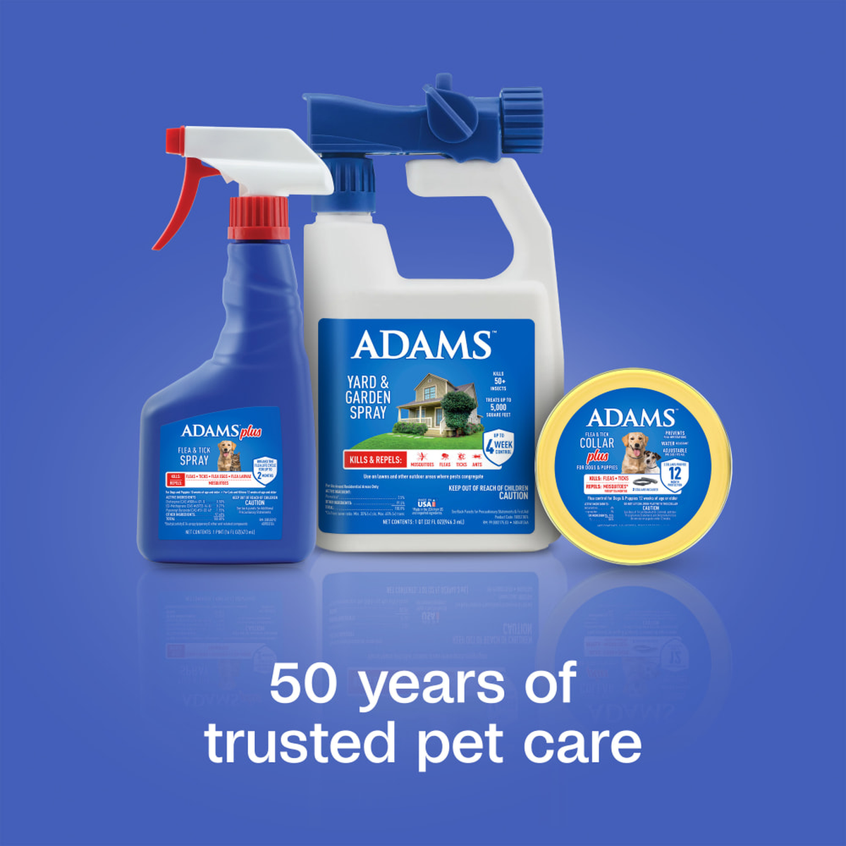 Adams Plus Flea & Tick Spray - fifty years of trusted pet care