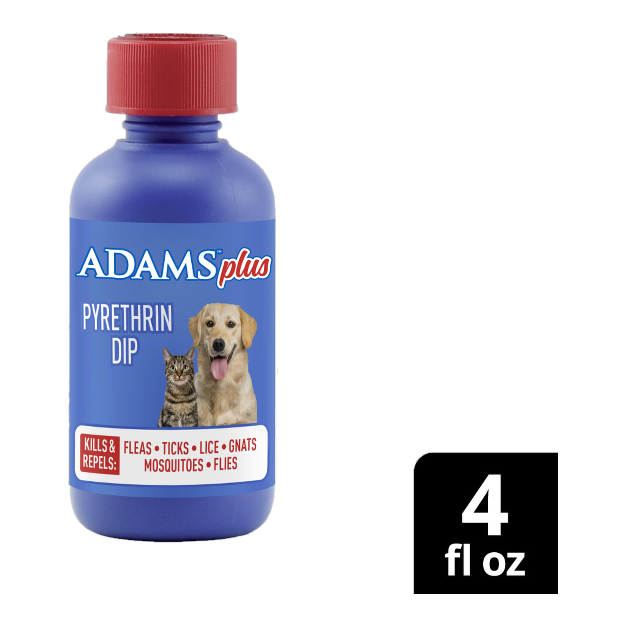 Adams Plus Pyrethrin Dip 4 fl oz bottle