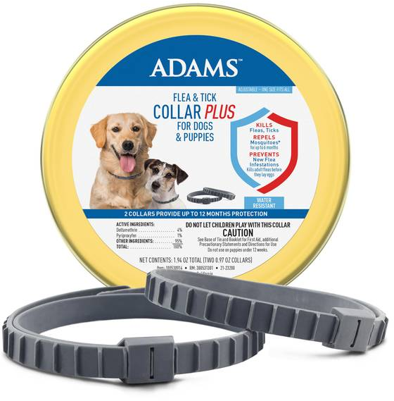 Adams Flea & Tick Collar for Dogs & Puppies