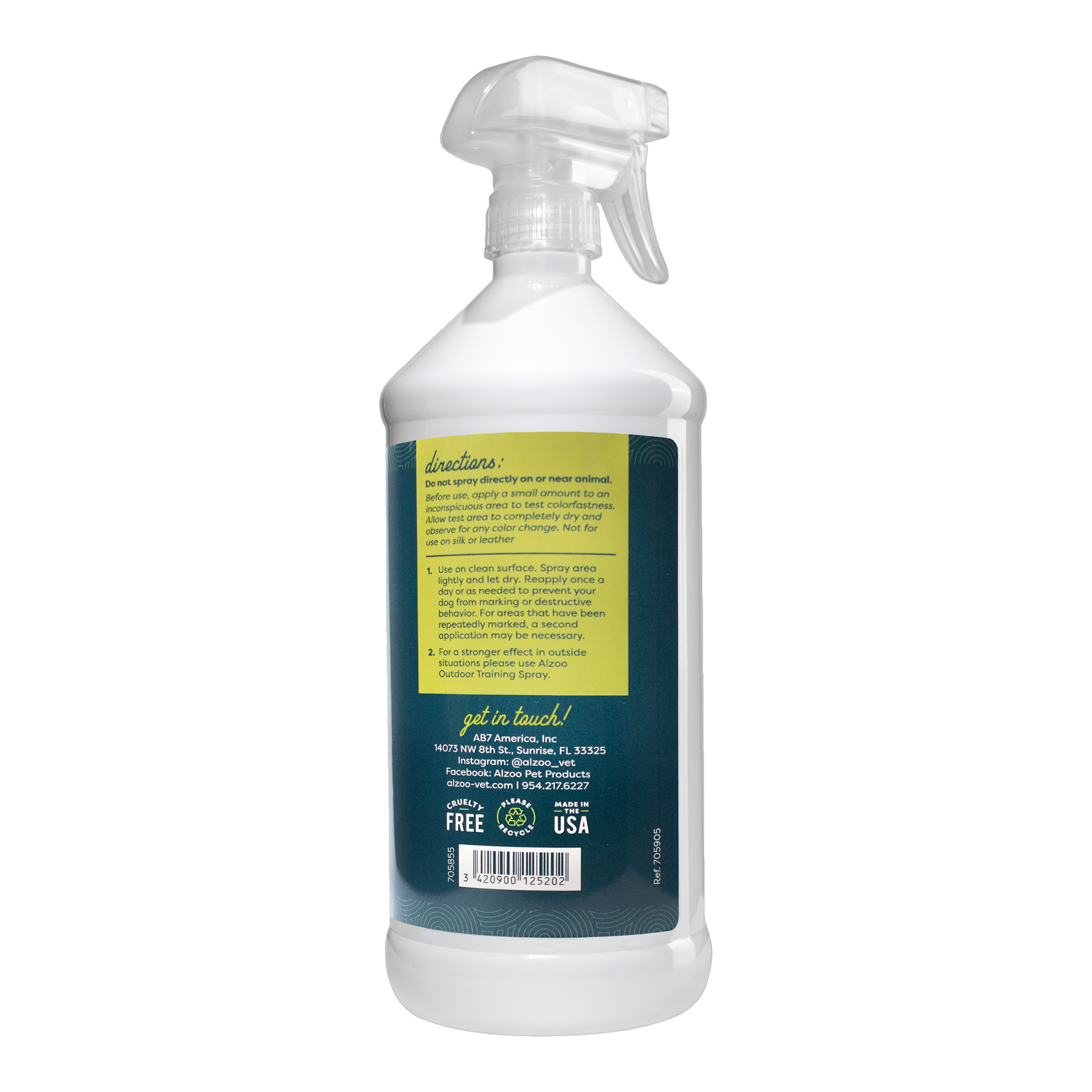 Alzoo Indoor Training Spray directions for use