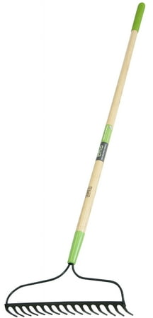 16-Tine Welded Bow Rake With Ash Handle