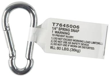 Campbell 1/4 In. Zinc-Plated Steel All Purpose Snap