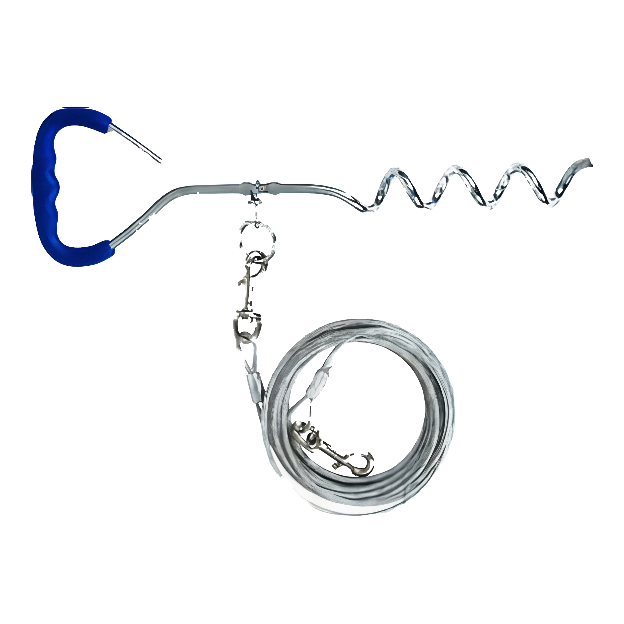 Aspen Pet Heavy Duty Dog Stake & Tie-Out Galvanized Steel Cable