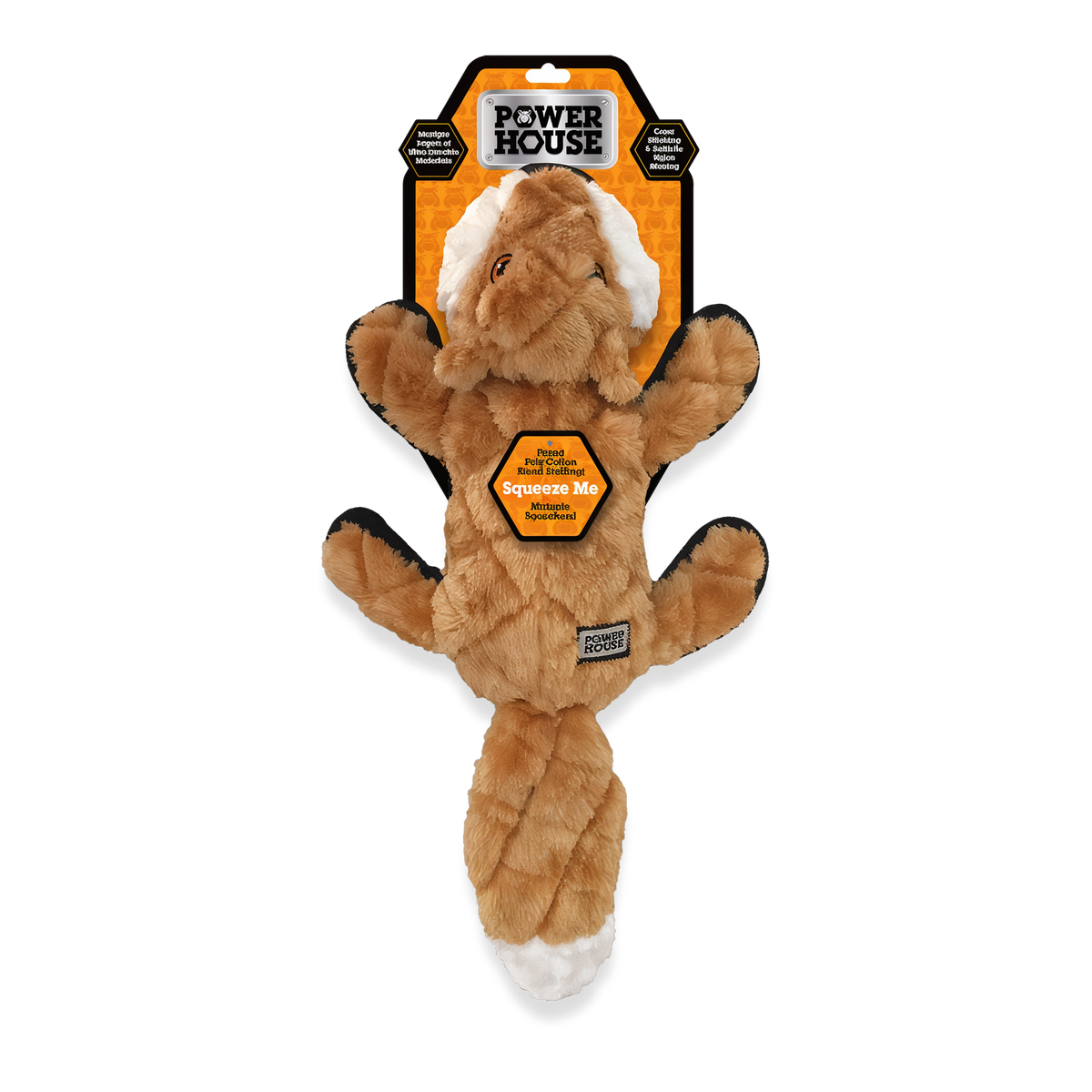 Power House Tough Plush Dog Toy, Mini or Large