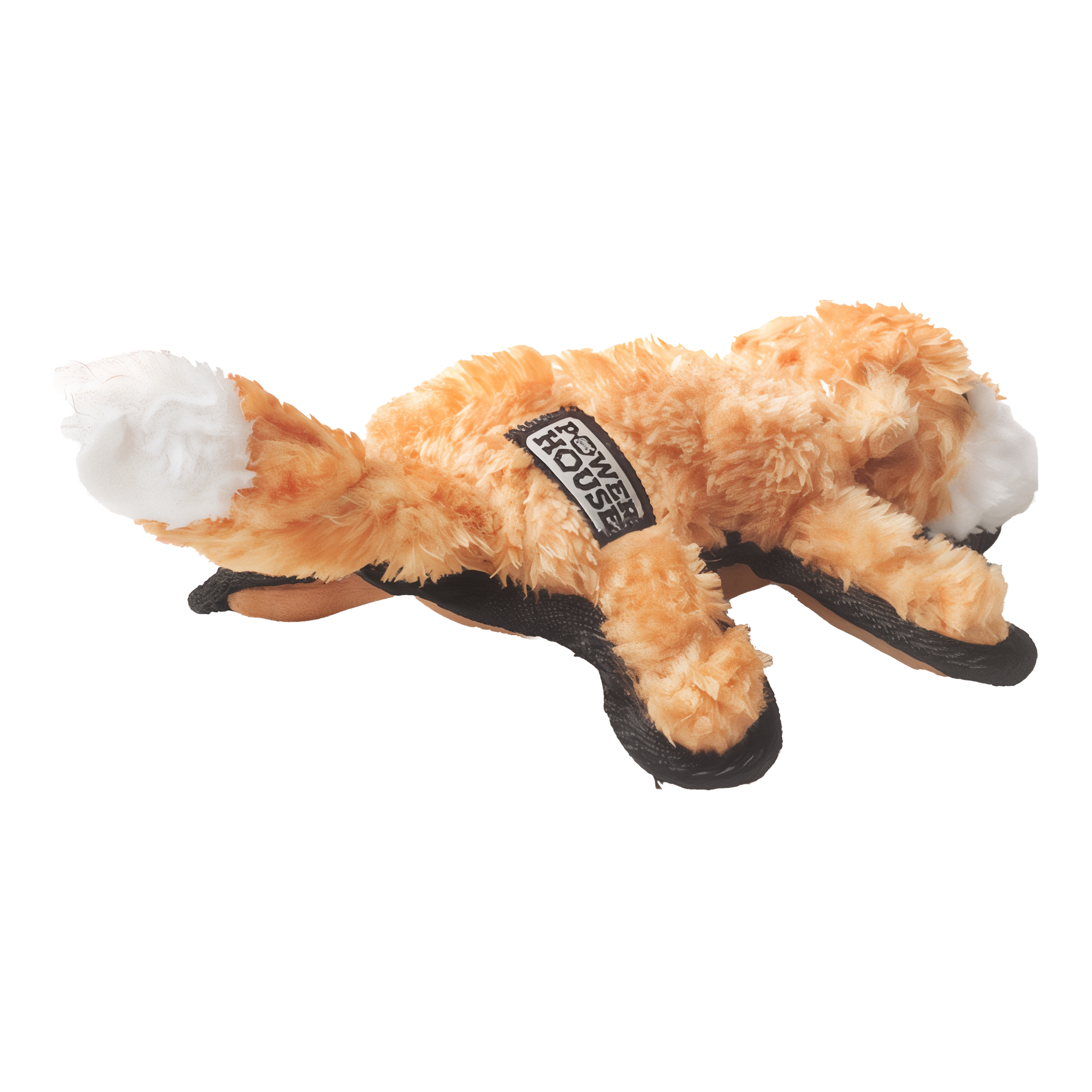 Mini fox plush toy showing durable paws