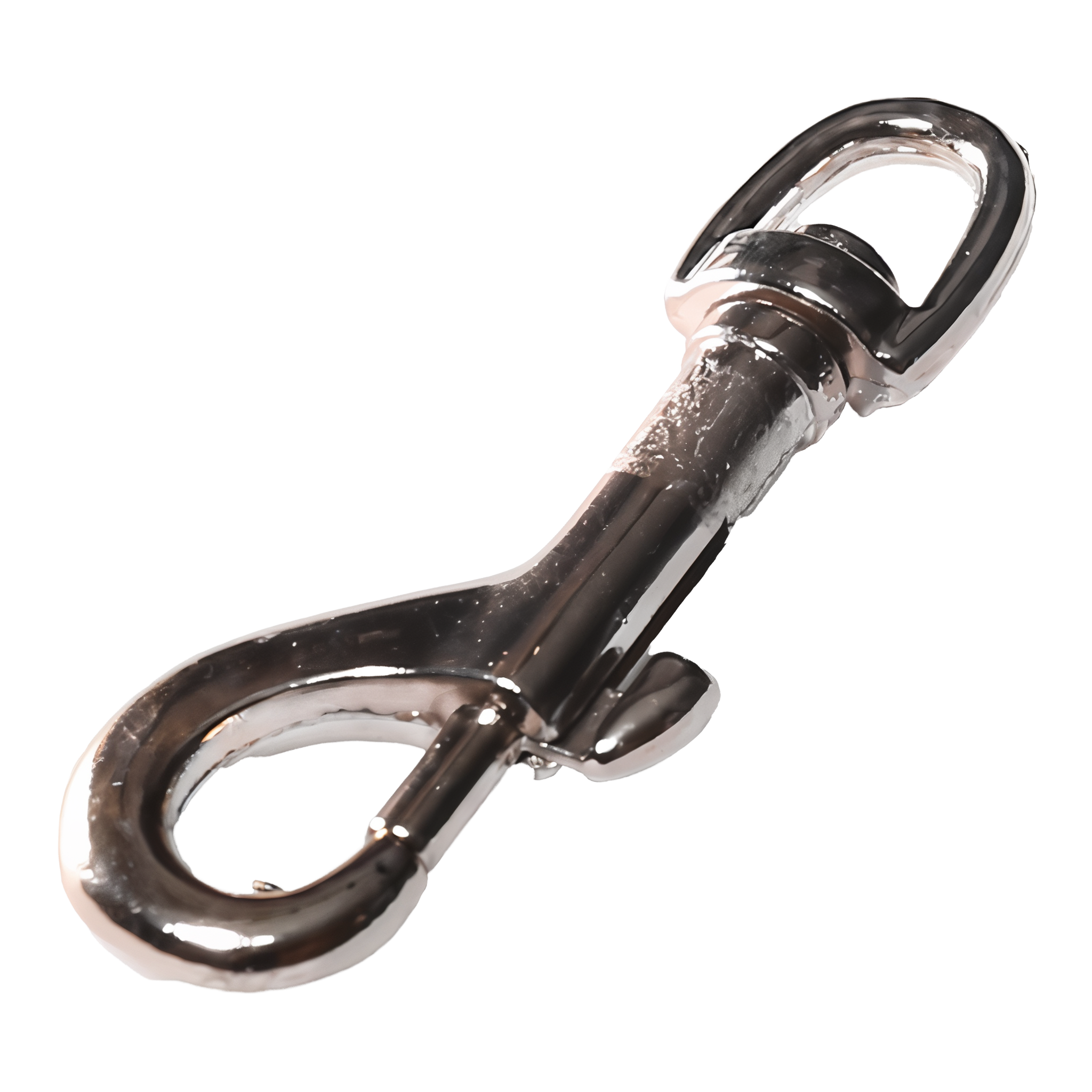 Baron swivel-eye leash snap in nickel-plated steel