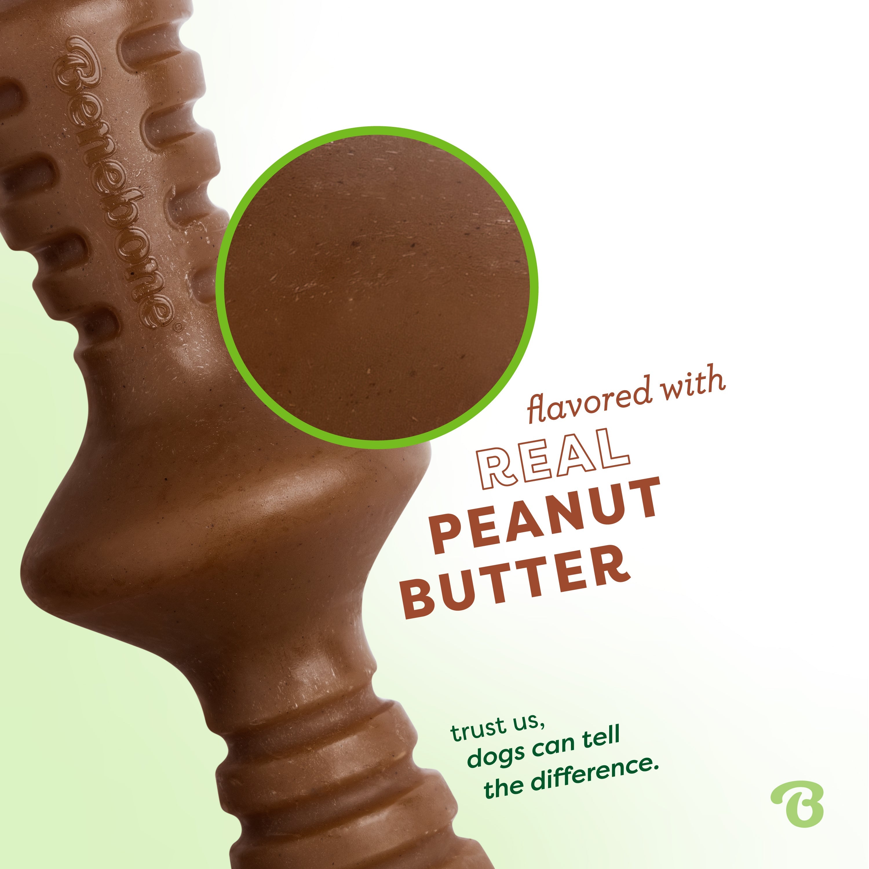 Zaggler flavored with real peanut butter