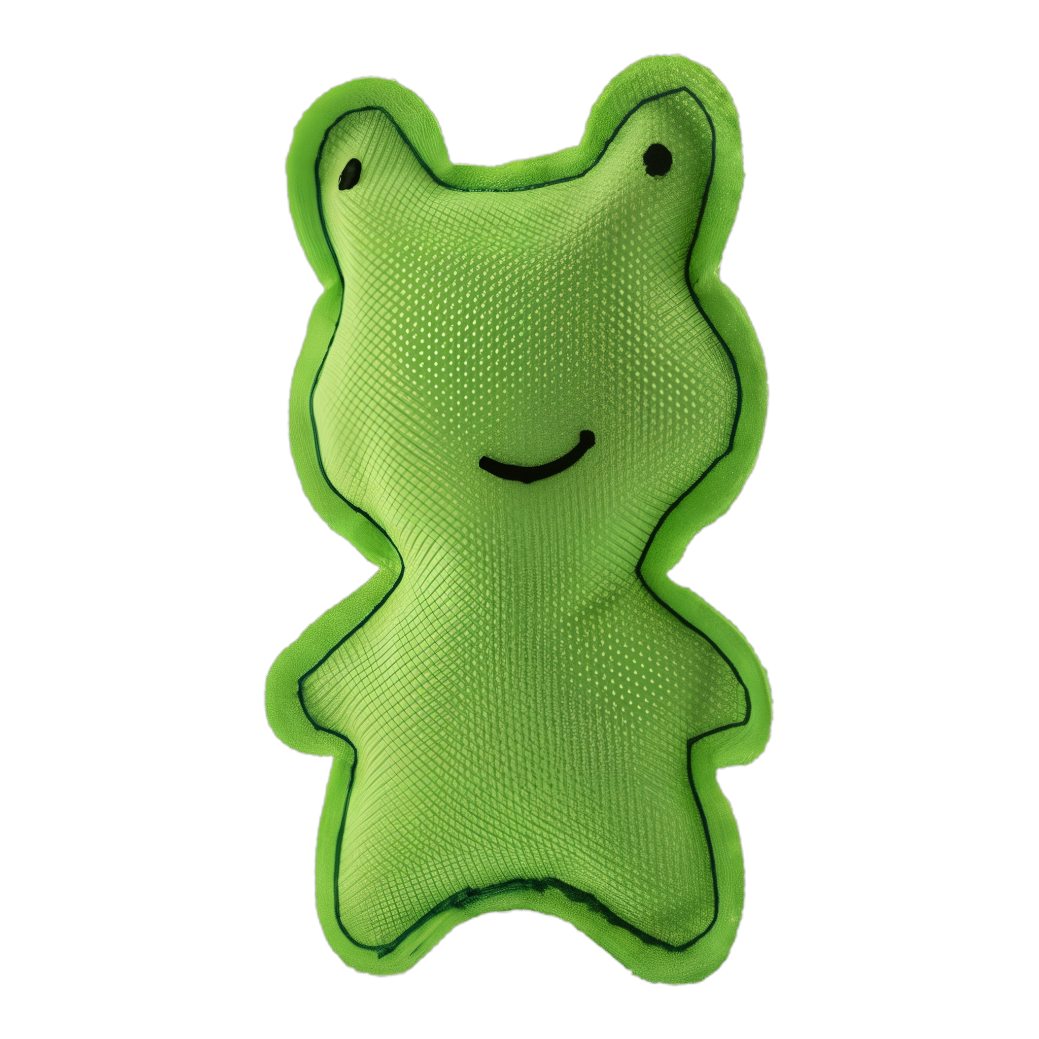 Beco recycled plastic catnip frog cat toy in green