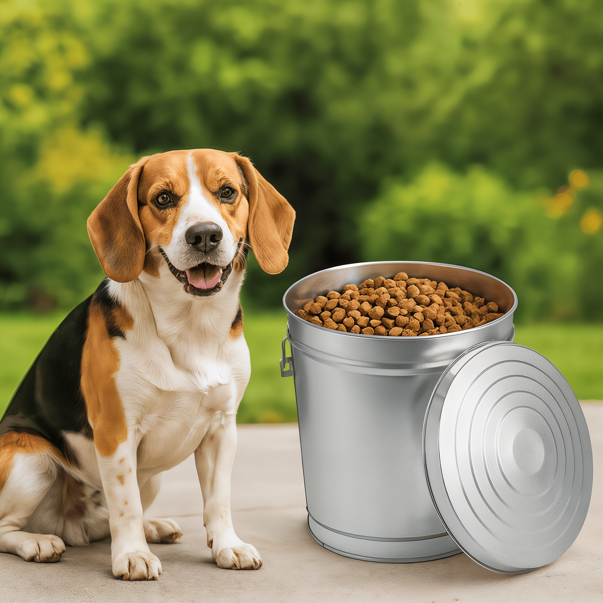 Behrens 10 Gallon Galvanized Steel Can with Locking Lid -- lifestyle