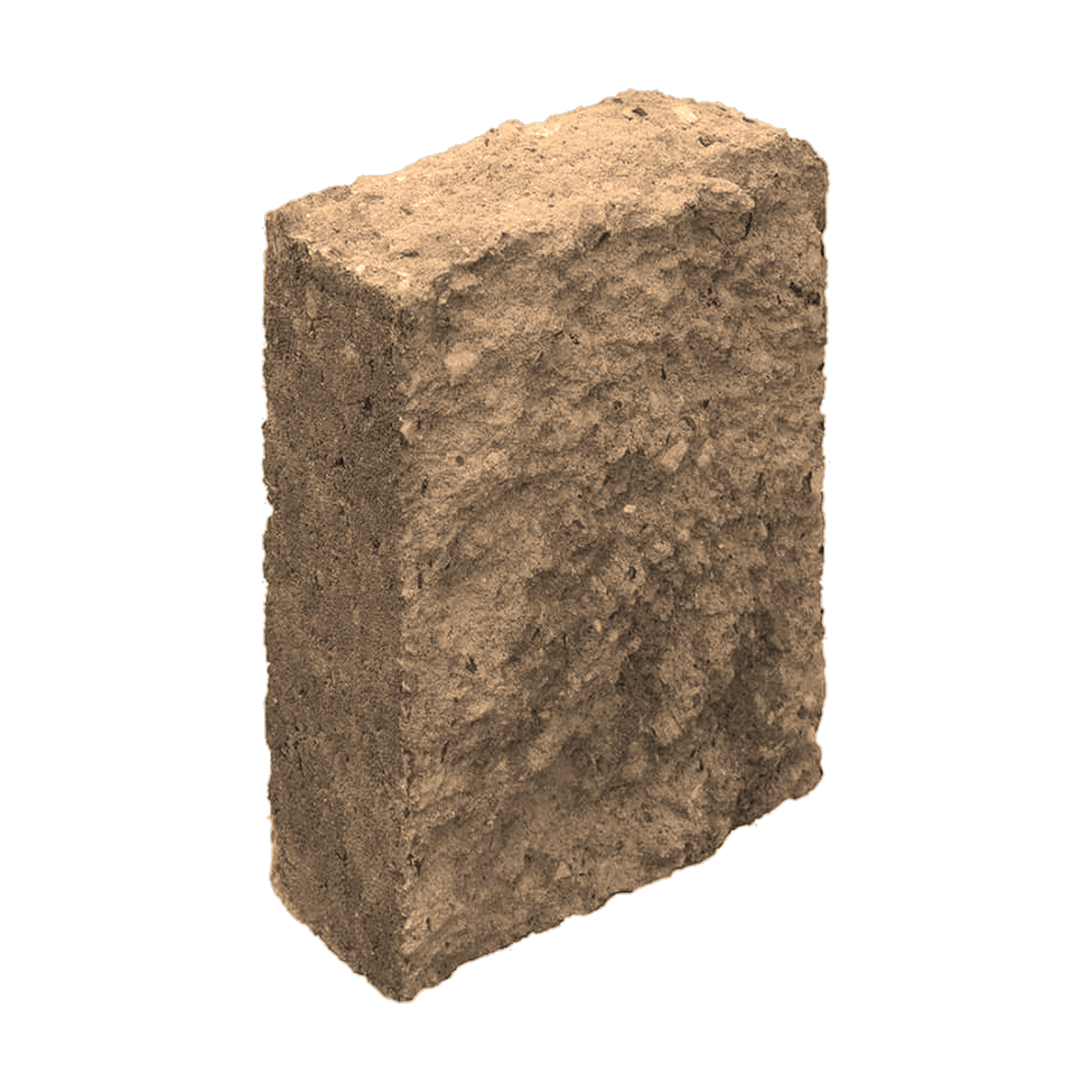 Belgard Edgestone Edger concrete edging block in Autumn Blend tan-brown, sold by the square foot