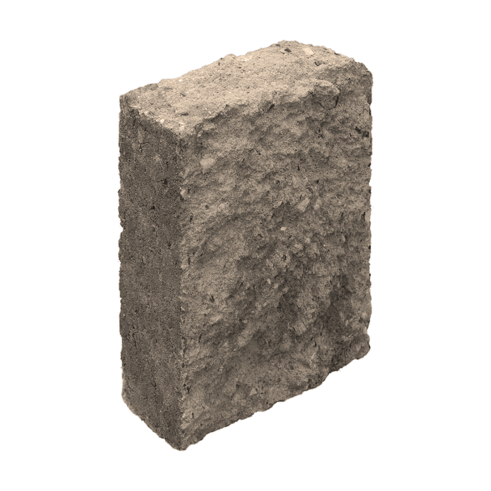 Belgard Edgestone Edger concrete edging block in Dakota Blend brown-grey, sold by the square foot