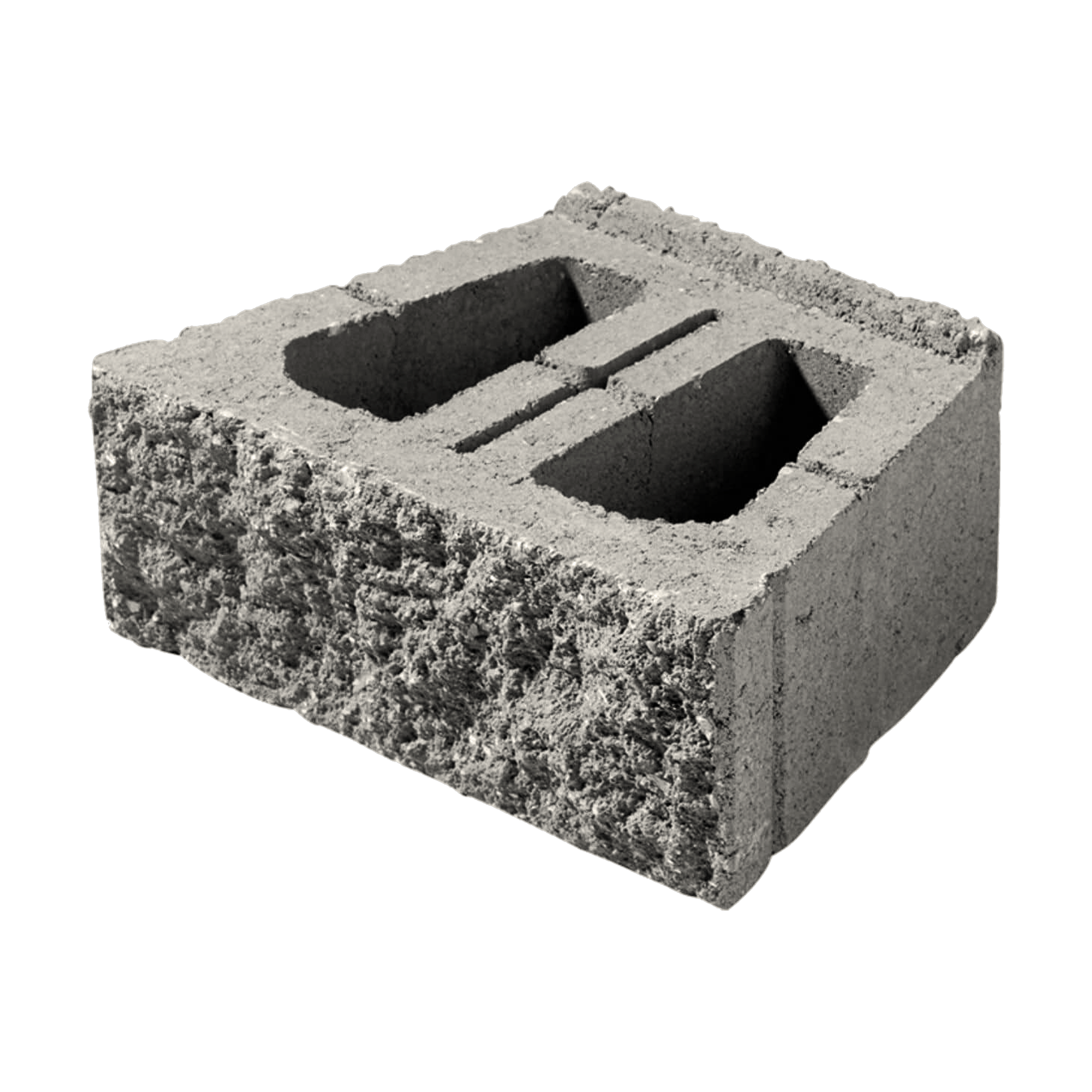 Belgard Terrace Wall Block split-stone retaining wall block in Pewter Blend, sold by the square foot
