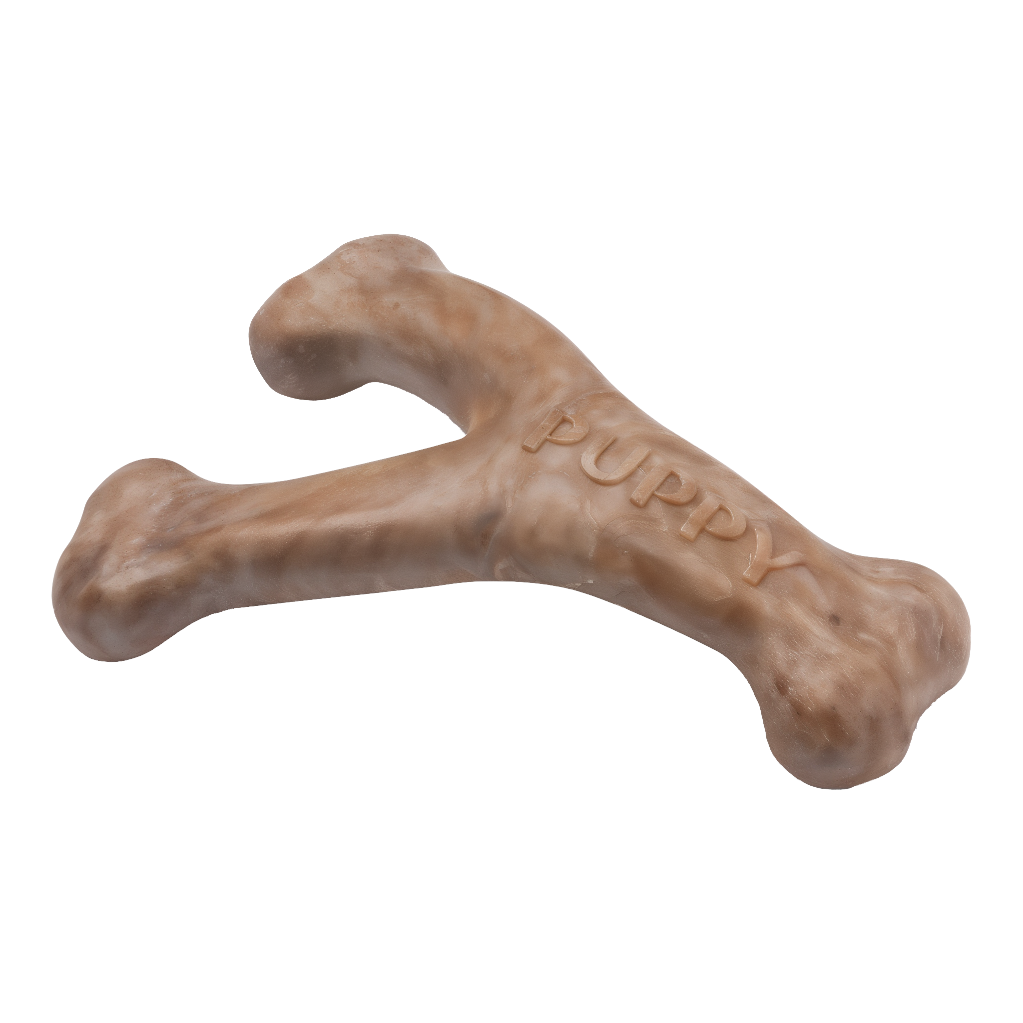 Benebone Puppy Wishbone chew toy for teething puppies, small bacon
