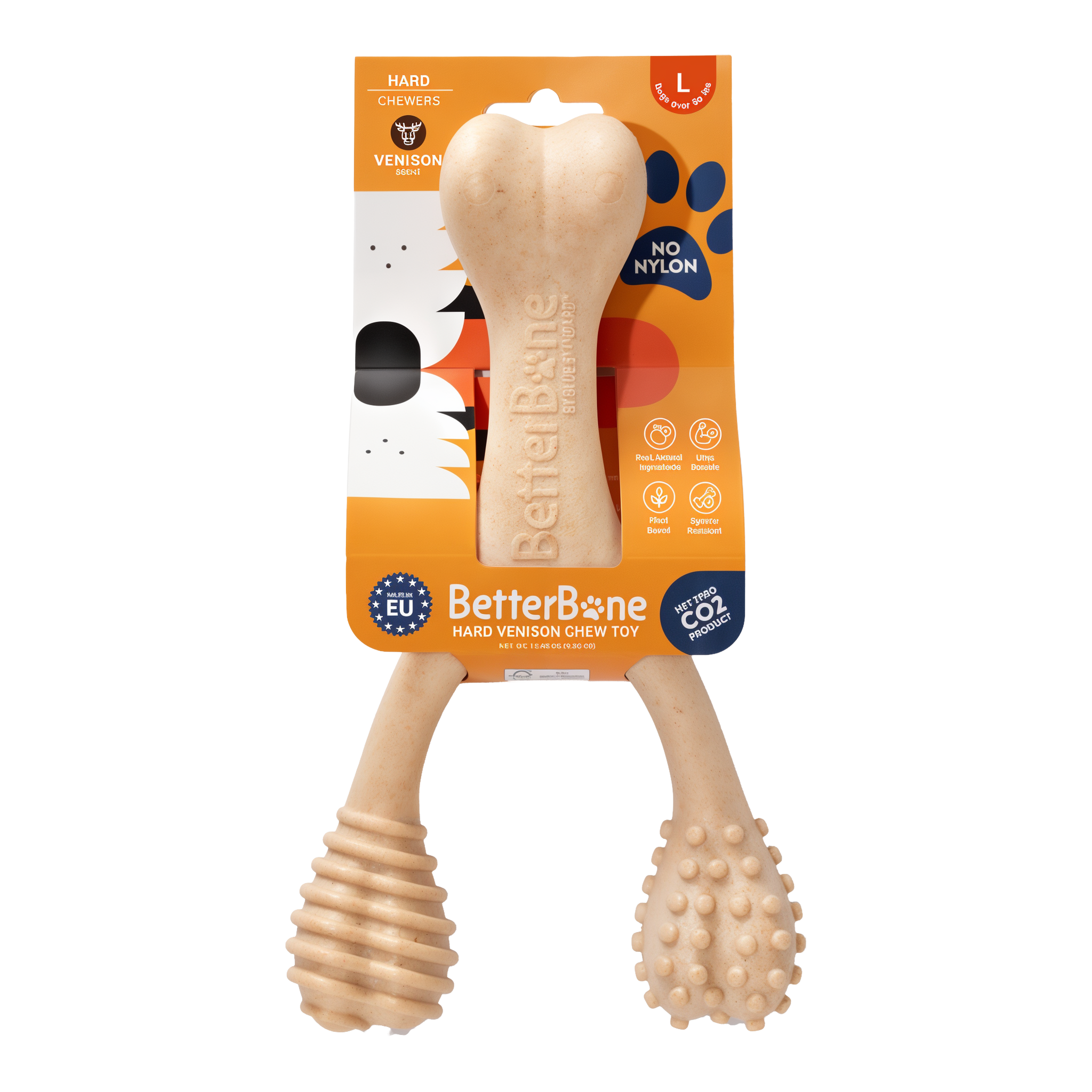 BetterBone Large hard density venison flavor plant-based chew toy