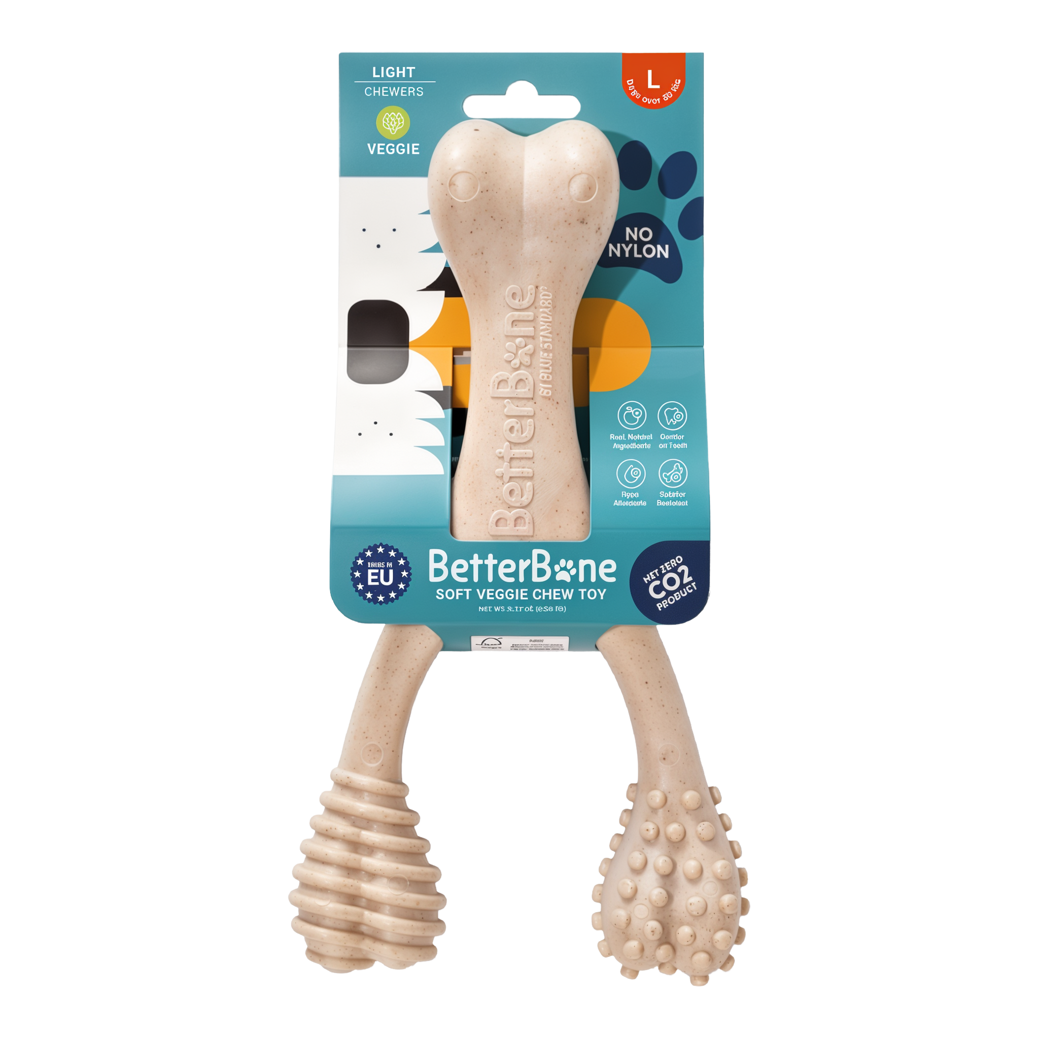 BetterBone Large light density veggie flavor plant-based chew toy