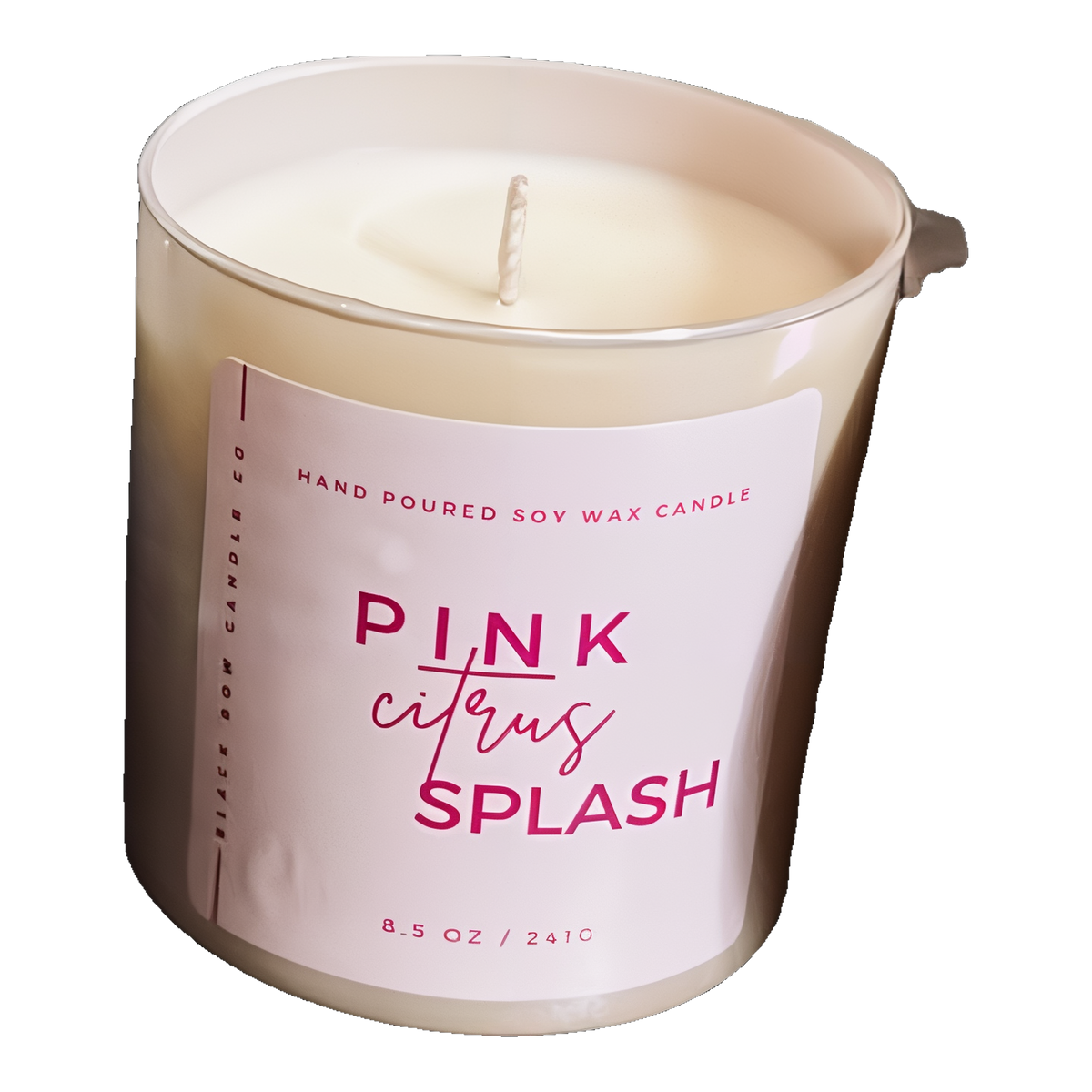 Black Bow Candle Co. Pink Citrus Splash 17 oz 3-Wick Soy Candle -- product image
