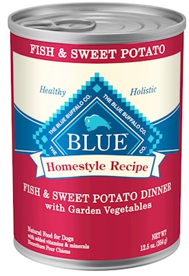 Blue Buffalo Homestyle Recipe Adult Wet Dog Food Fish & Sweet Potato Dinner
