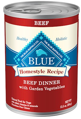 Blue Buffalo Homestyle Recipe Natural Adult Wet Dog Food with Beef Flavor