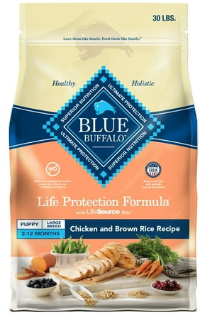 Blue Buffalo Life Protection Formula Natural Puppy Large Breed Dry Dog Food with Chicken and Brown Rice