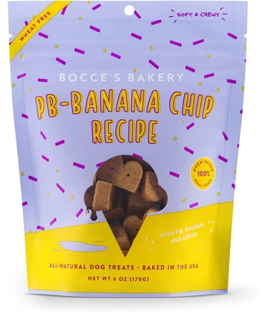 Bocce's Bakery Banana Chip Soft and Chewy Dog Treats
