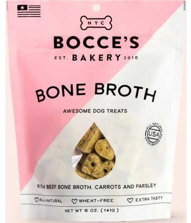 Bocce's Bakery Beef Bone Broth and Carrot Dog Treats
