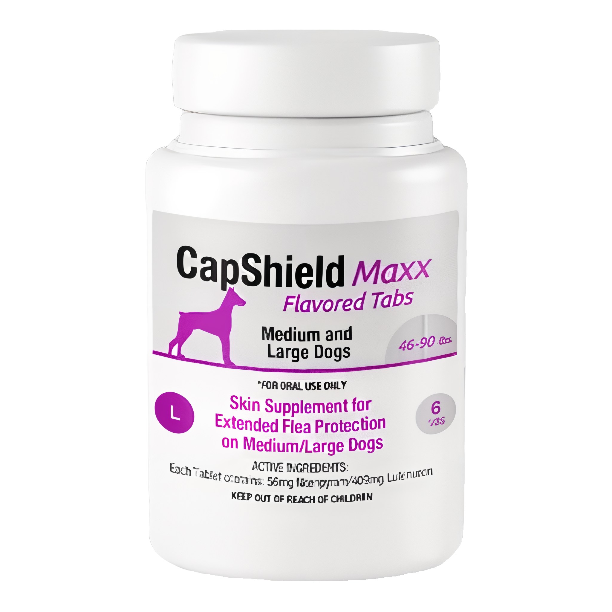 CapShield Maxx Flavored Flea Tabs for Large Dogs, 46-90 lbs #Large (46-90 lbs)