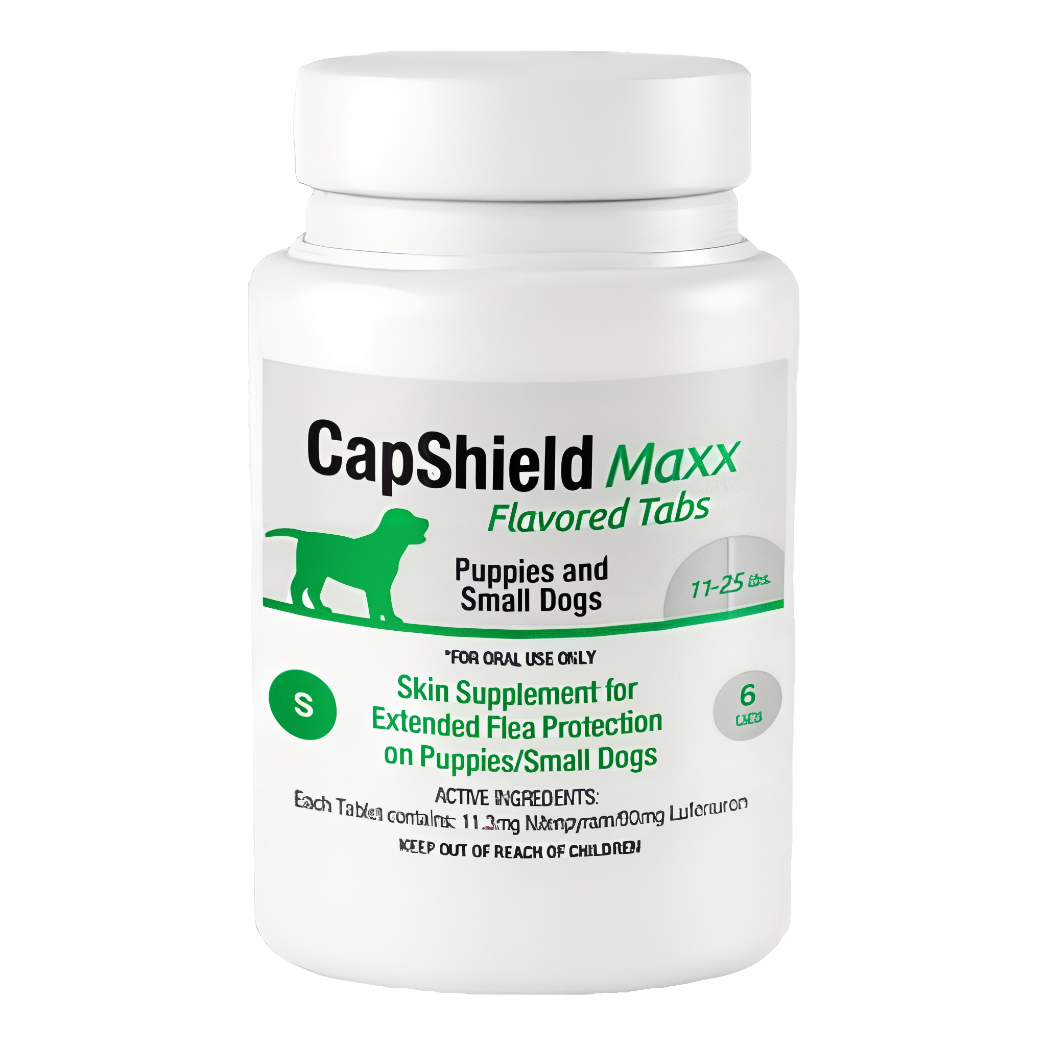 CapShield Maxx Flavored Flea Tabs for Small Dogs, 11-25 lbs #Small (11-25 lbs)